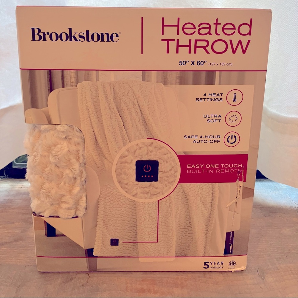 Brookstone Heated Blanket